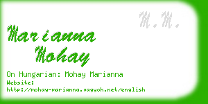 marianna mohay business card